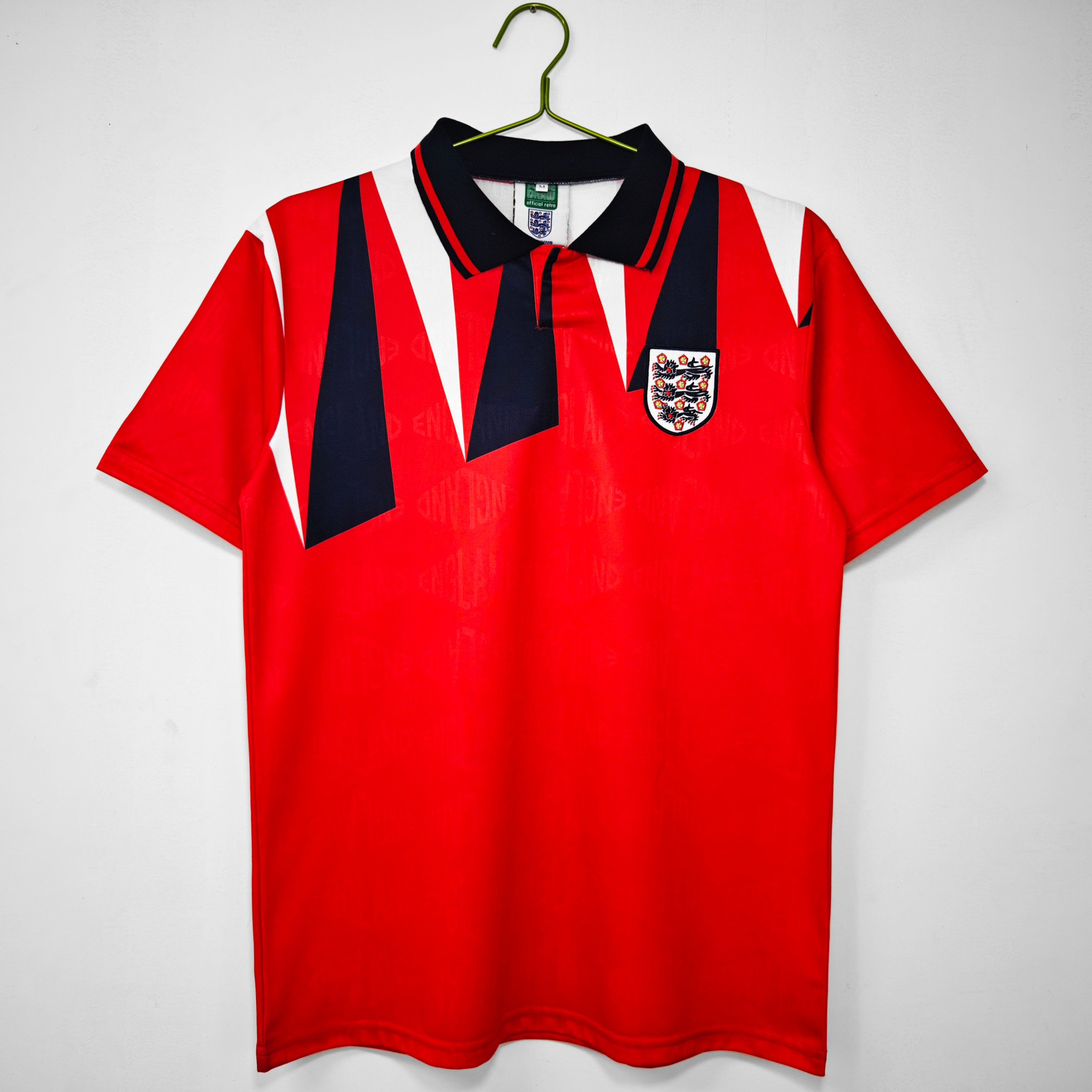 England 1992 Away Retro Men Jersey - Red