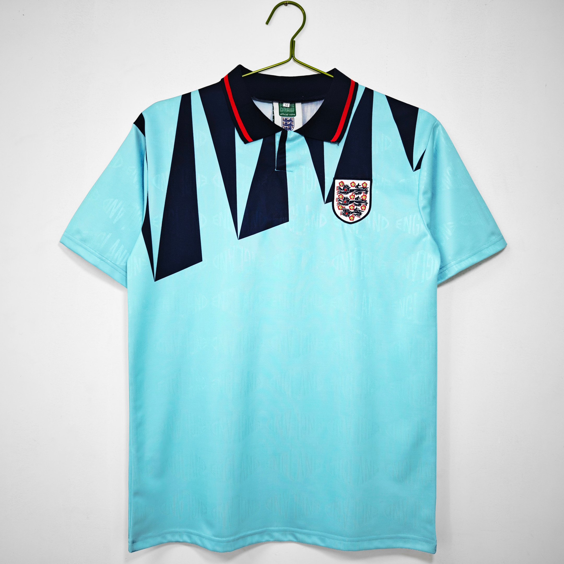 England 1992 Third Retro Men Jersey - Aqua