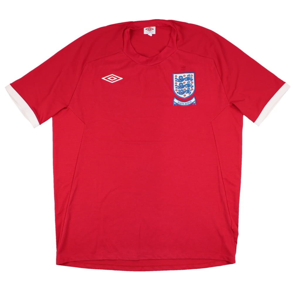 England 2010/11 Away Retro Men Jersey - Red