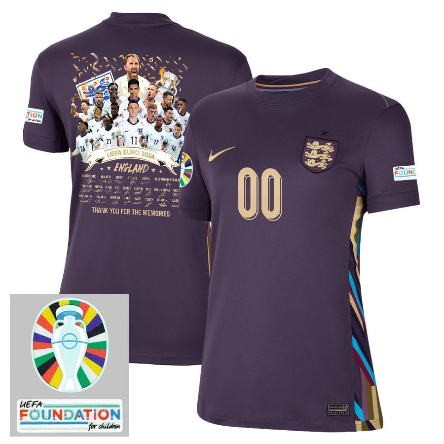 England 2024/25 Euro 2024 Thanks For The Memories Away Stadium Football Jersey - Women Jersey