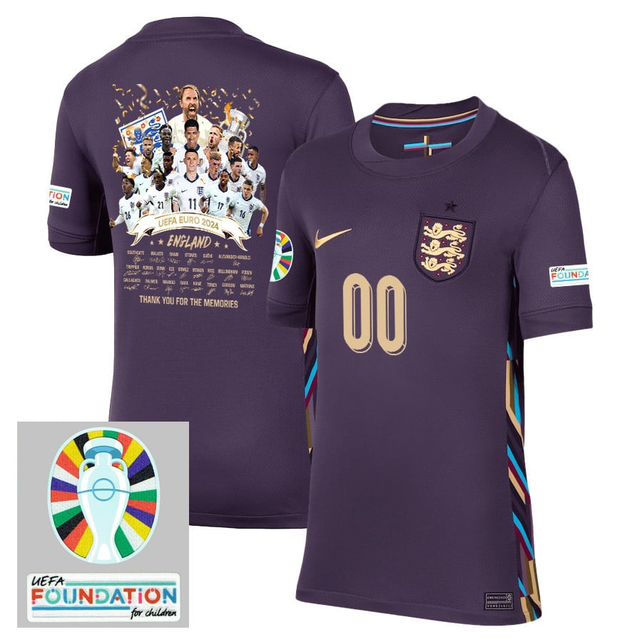 England 2024/25 Euro 2024 Thanks For The Memories Away Stadium Football Jersey - YOUTH Jersey
