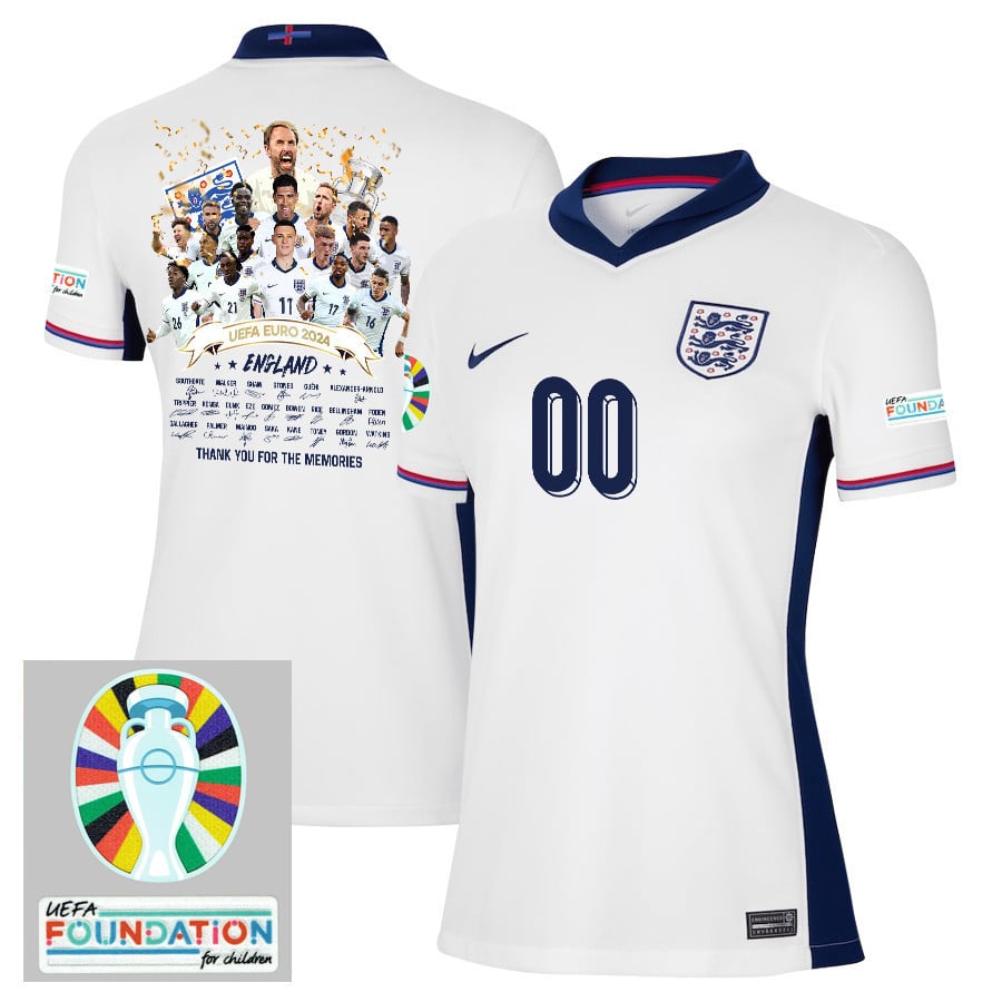 England 2024/25 Euro 2024 Thanks For The Memories Home Stadium Football Jersey - Women Jersey