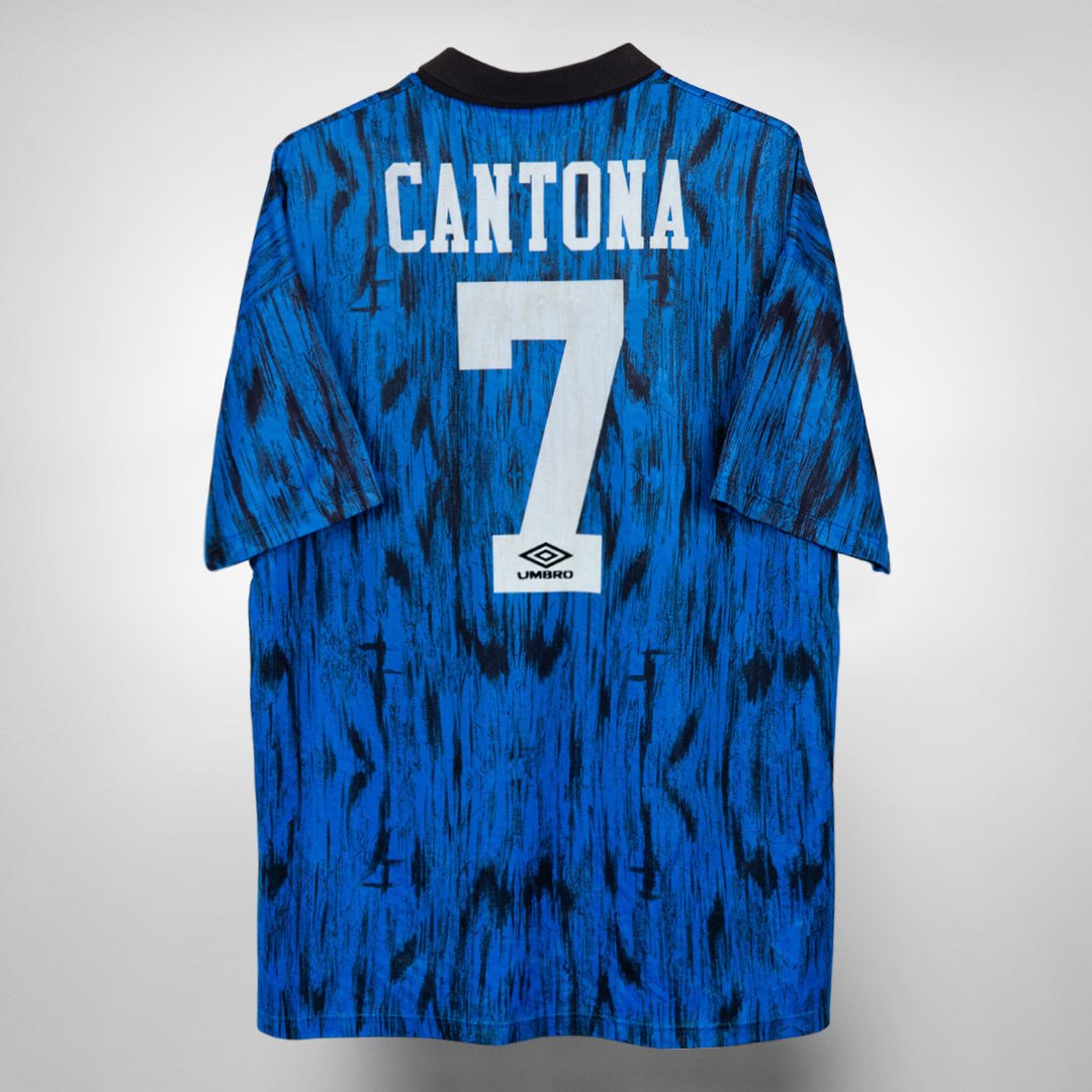 Eric Cantona 7 Manchester United 1992-1993 Away Retro Jersey - Men
