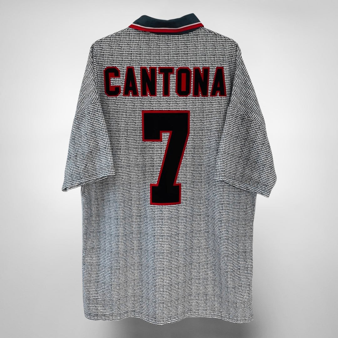 Eric Cantona 7 Manchester United 1995-1996 Away Retro Jersey - Men