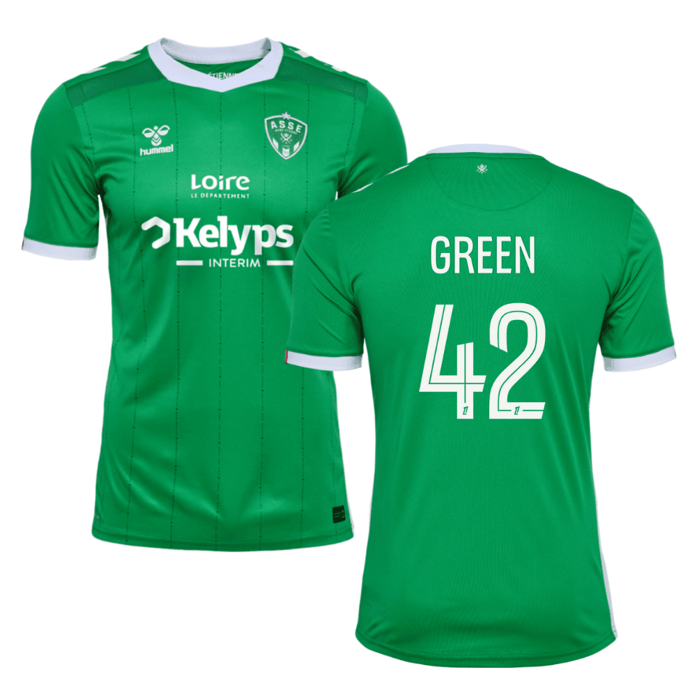 Etienne Green 42 AS Saint-Étienne 2024/25 Home Men Jersey - Green