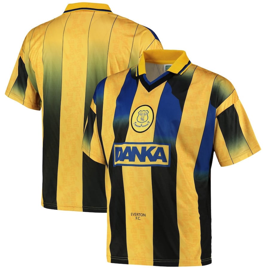 Everton 1996 Away Jersey - Men, Yellow