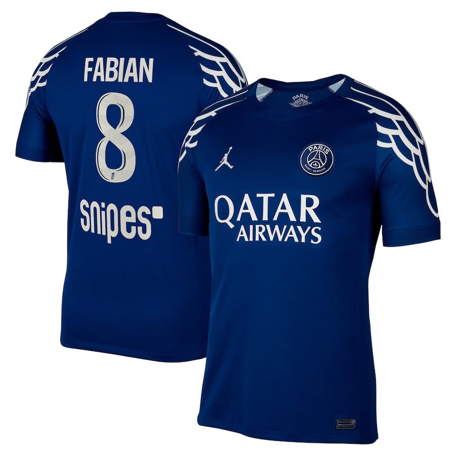 Fabián Ruiz 8 Paris Saint-Germain 2024/25 Fourth Men Jersey - Dark Blue