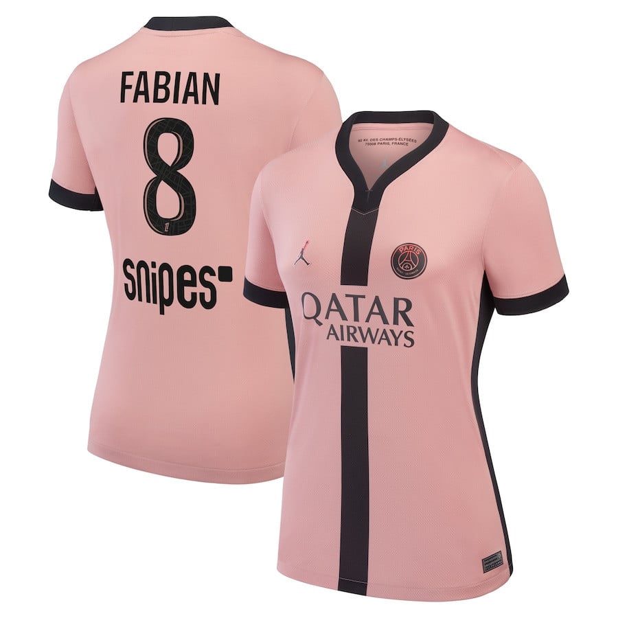 Fabián Ruiz 8 Paris Saint-Germain 2024/25 Third Women Jersey - Pink