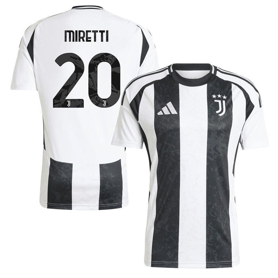 Fabio Miretti 20 Juventus 2024/25 Home Men Jersey - White