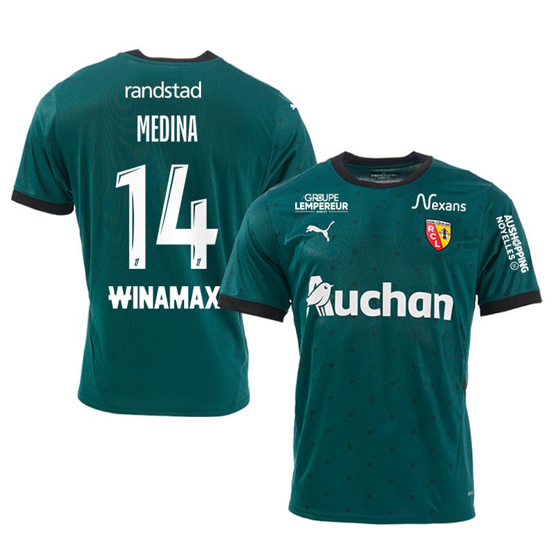 Facundo Medina 14 RC Lens 2024/25 Away Men Jersey - Green