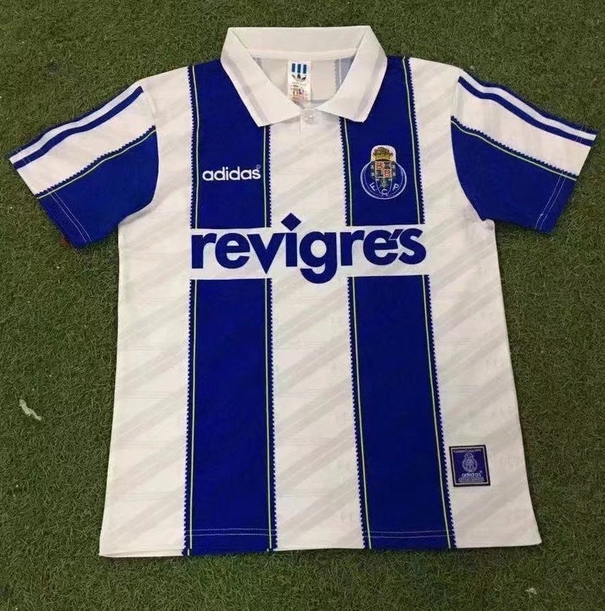 FC Porto 1995/97 Home Retro Men Jersey – White/Blue