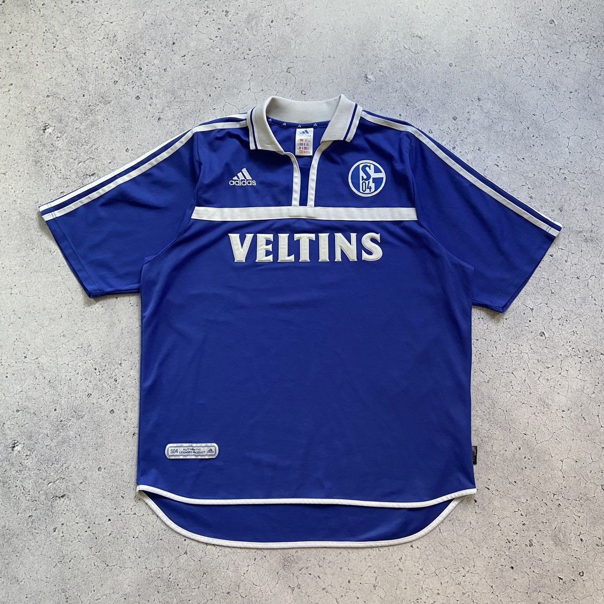 FC Schalke 04 2000/02 Home Retro Men Jersey - Blue