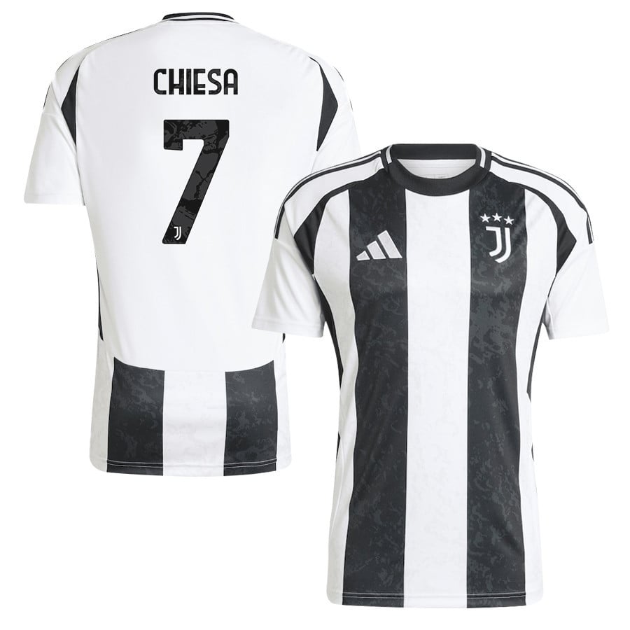 Federico Chiesa 7 Juventus 2024/25 Home Men Jersey - White