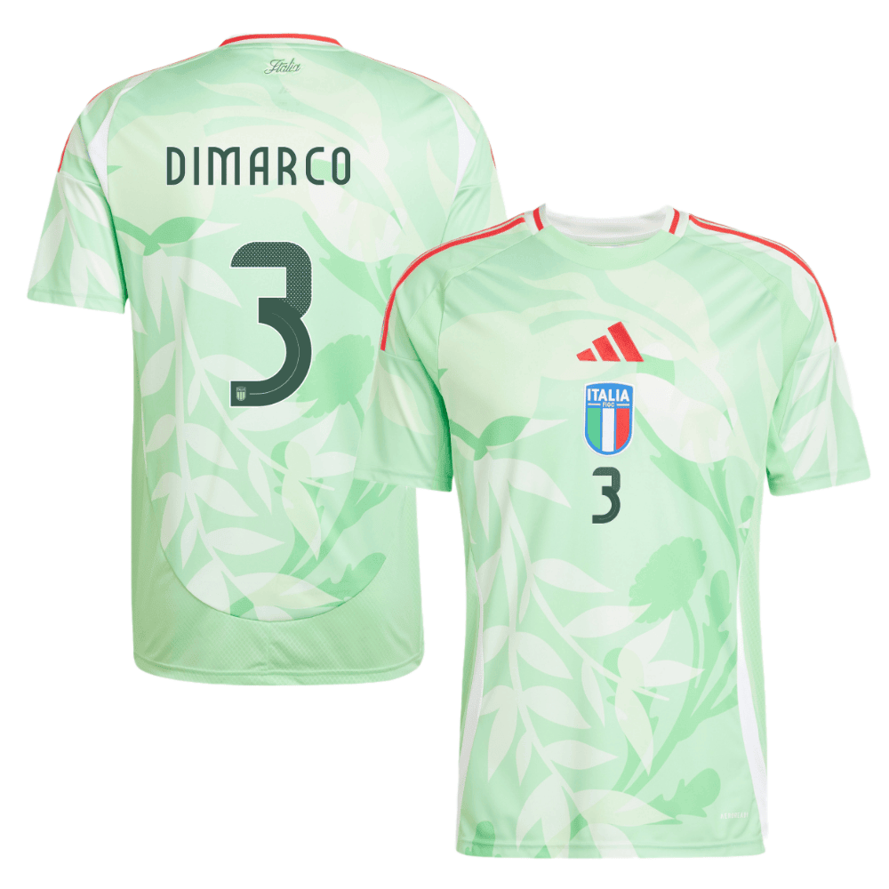 Federico Dimarco 3 Italy National Team 2025/26 Away Men Jersey - Green