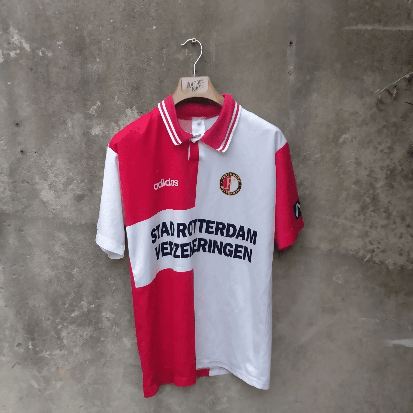 Feyenoord 1995 Home Retro Men Jersey - White/Red