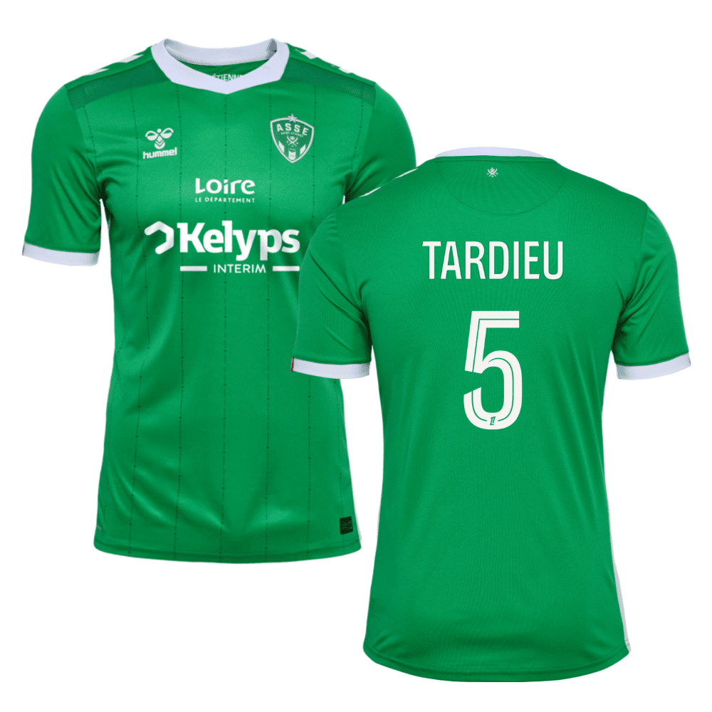 Florian Tardieu 5 AS Saint-Étienne 2024/25 Home Men Jersey - Green