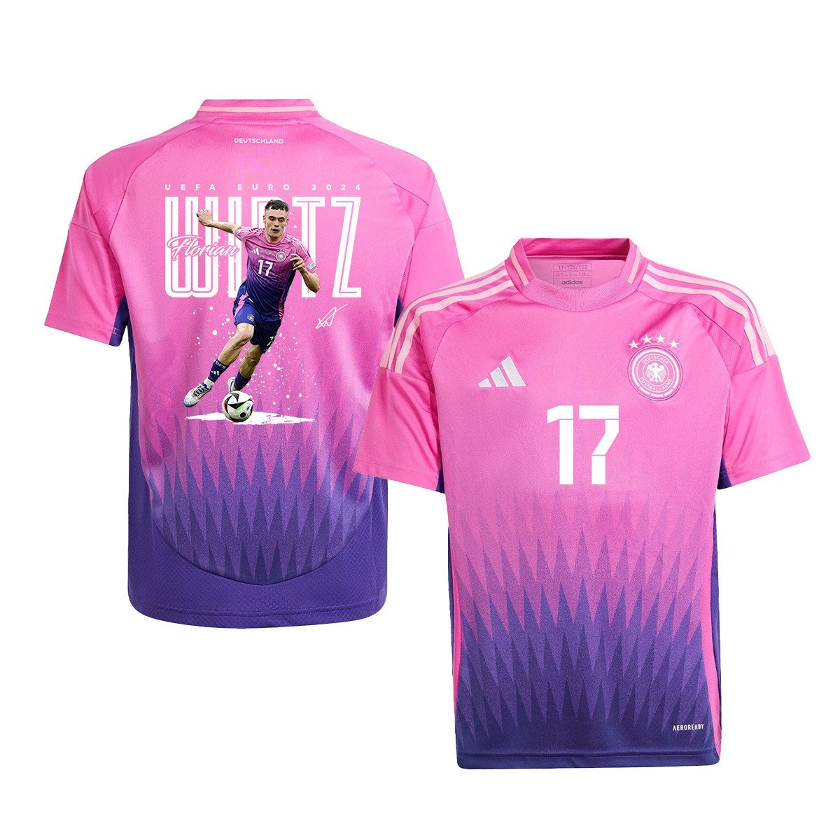 Florian Wirtz 17 Pacey Player Of Germany 2024/25 YOUTH Jersey