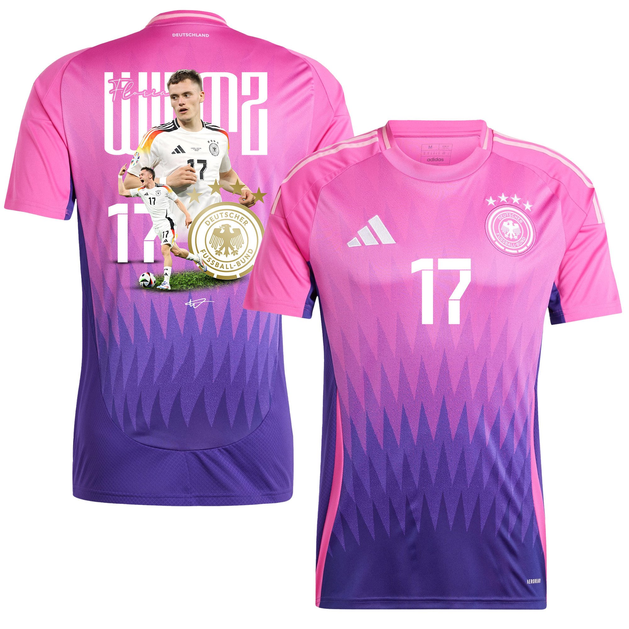 Florian Wirtz 17 The Best Attacking Player Germany 2024/25 Away Jersey - Men