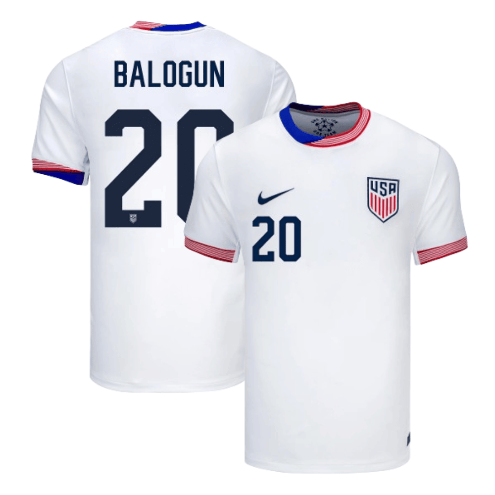 Folarin Balogun 20 USMNT 2024 American Classic Home Stadium Men Jersey - White