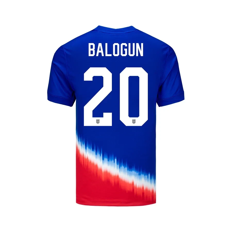 Folarin Balogun 20 USMNT 2024 American YOUTH Icon Away Stadium Jersey - Blue