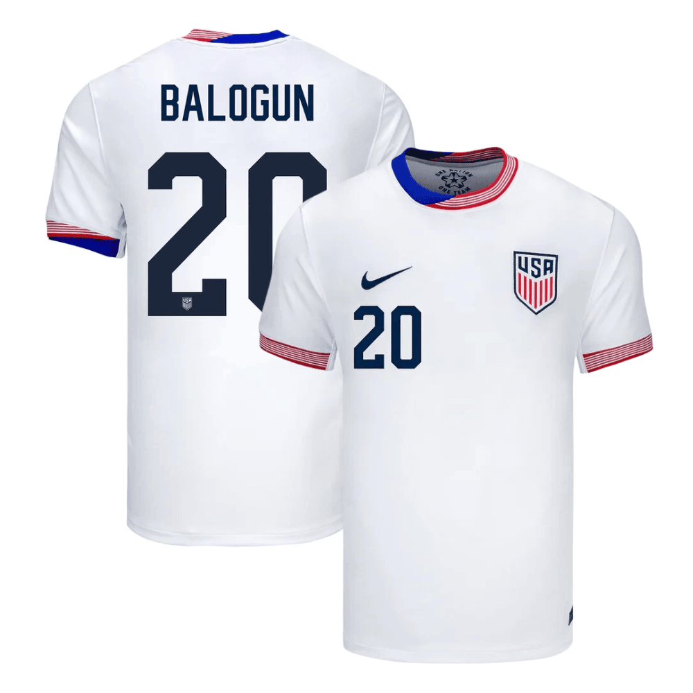 Folarin Balogun 20 USWNT 2024 American Classic Home Stadium Jersey - Men White