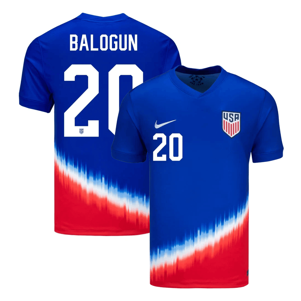 Folarin Balogun 20 USWNT 2024 American Icon Away Stadium Jersey - Men Blue