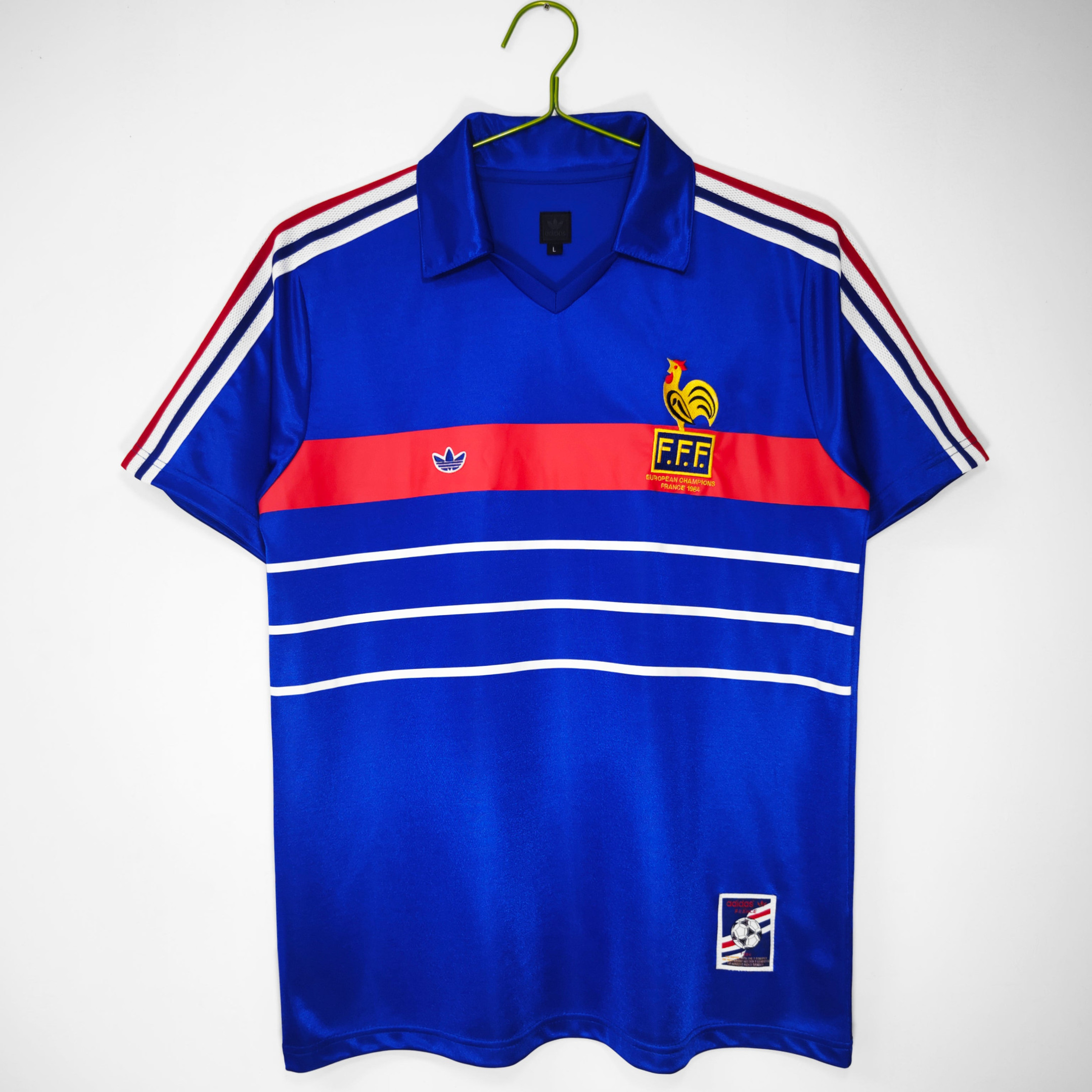 France 1984 Home Retro Men Jersey - Blue