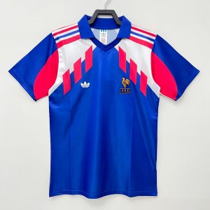 France 1990 World Cup Home Retro Jersey - Men Blue