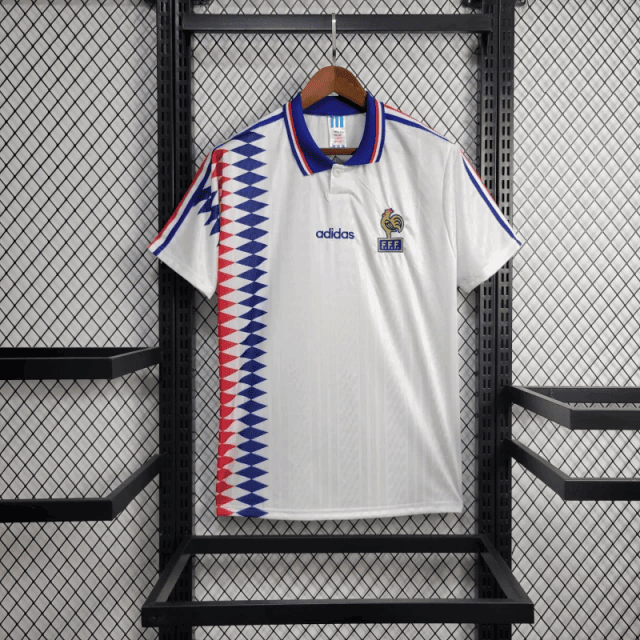 France 1994 Away Retro Men Jersey - White