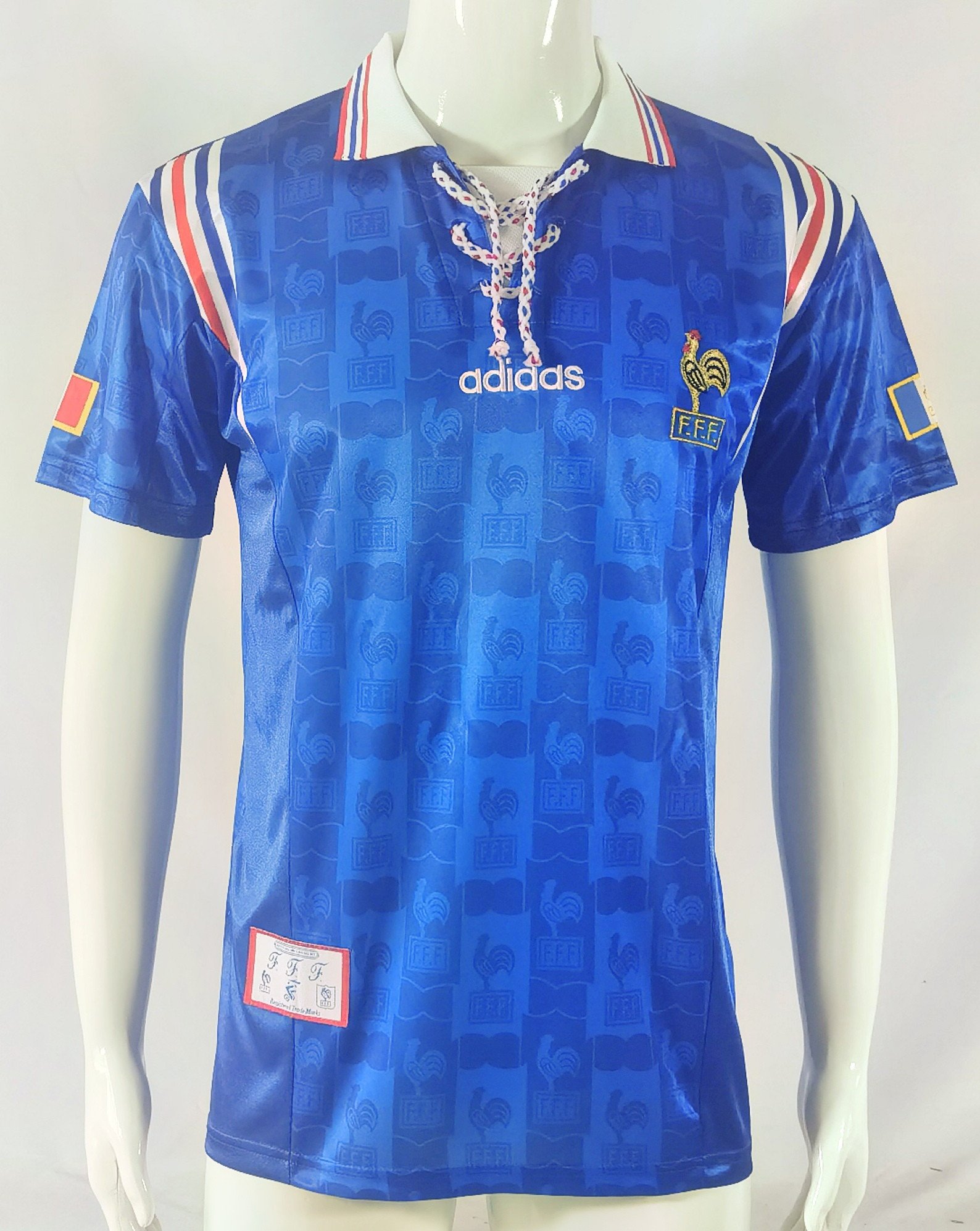 France 1996 Home Retro Men Jersey – Blue