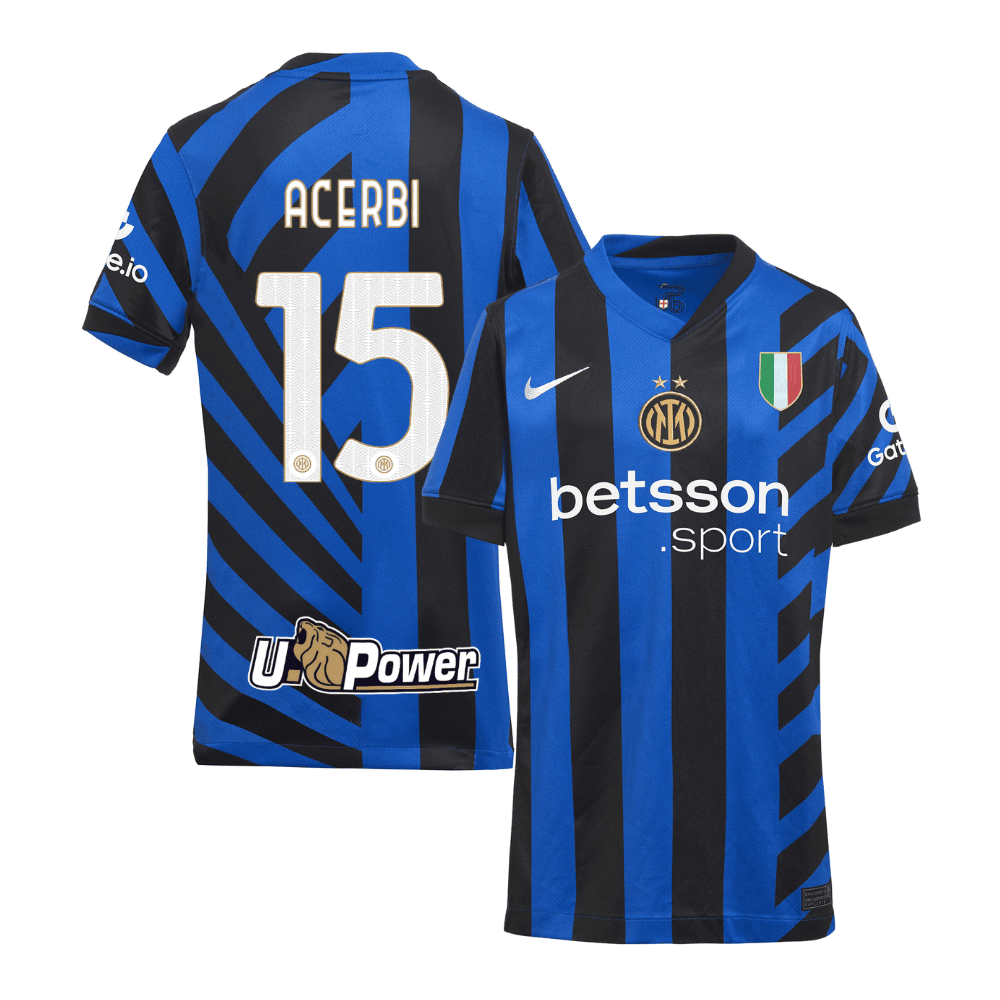 Francesco Acerbi 15 Inter Milan 2024/25 Home YOUTH Jersey - Blue