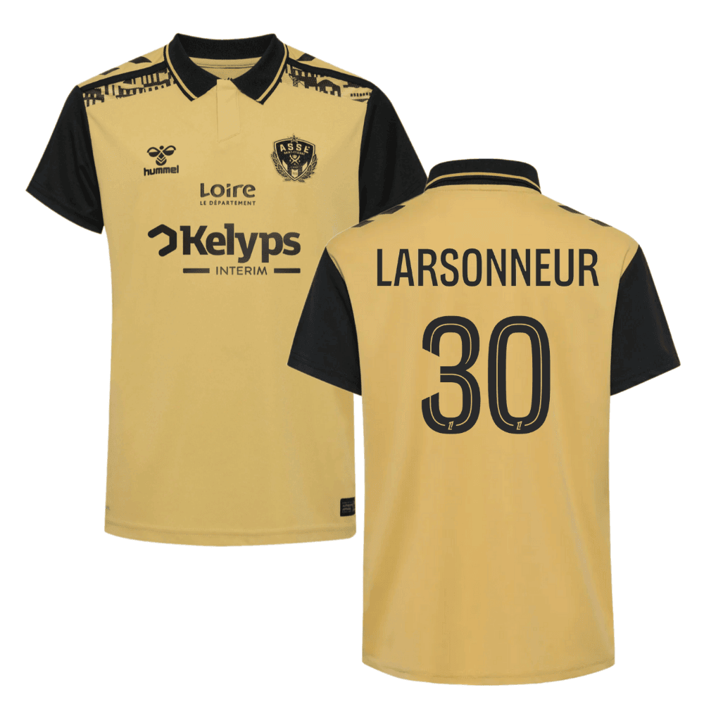 Gautier Larsonneur 30 AS Saint-Étienne 2024/25 Third Men Jersey - Yellow