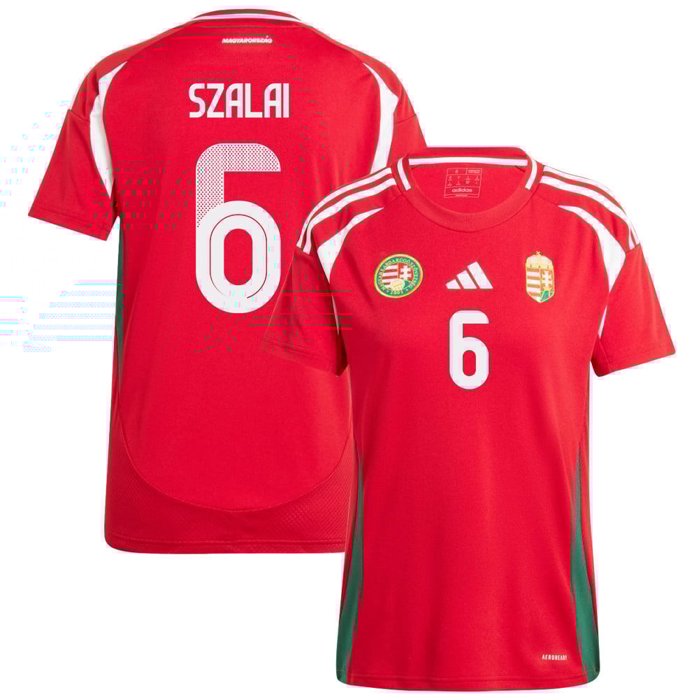 Gábor Szalai 6 Hungary National Team 2024/25 Home WOMEN Jersey - Red