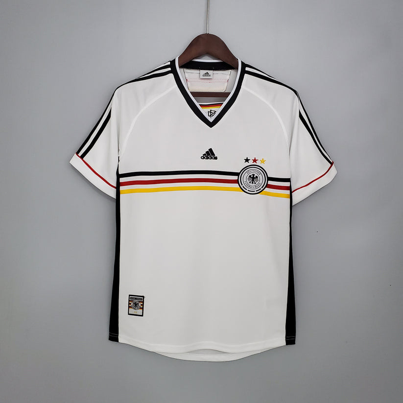 Germany 1998 Home Retro Men Jersey - White