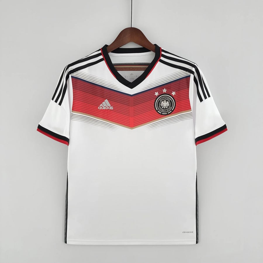 Germany 2014 Home Retro Jersey - Men White