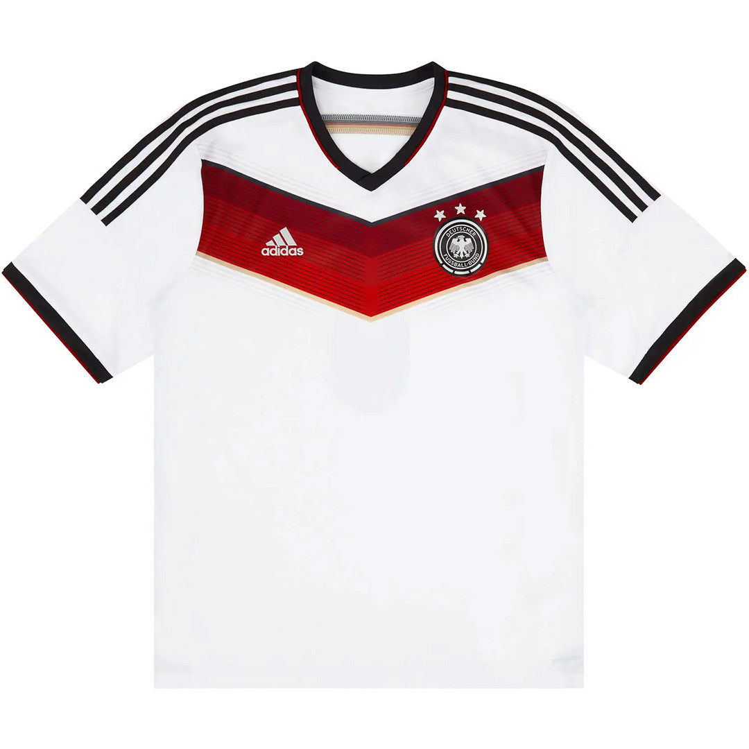 Germany 2014 Home Retro Men Jersey - White