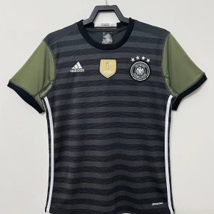 Germany 2016 Away Retro Jersey - Men Black