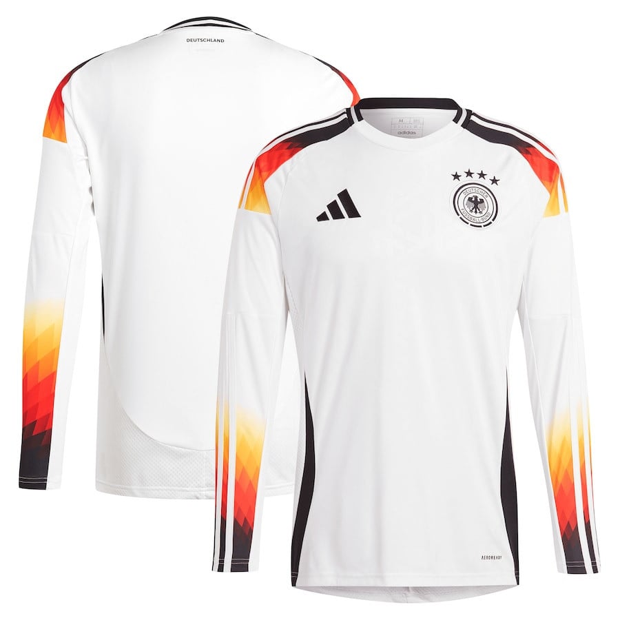 Germany National Team 2024 Home Long Sleeve Men Jersey - White