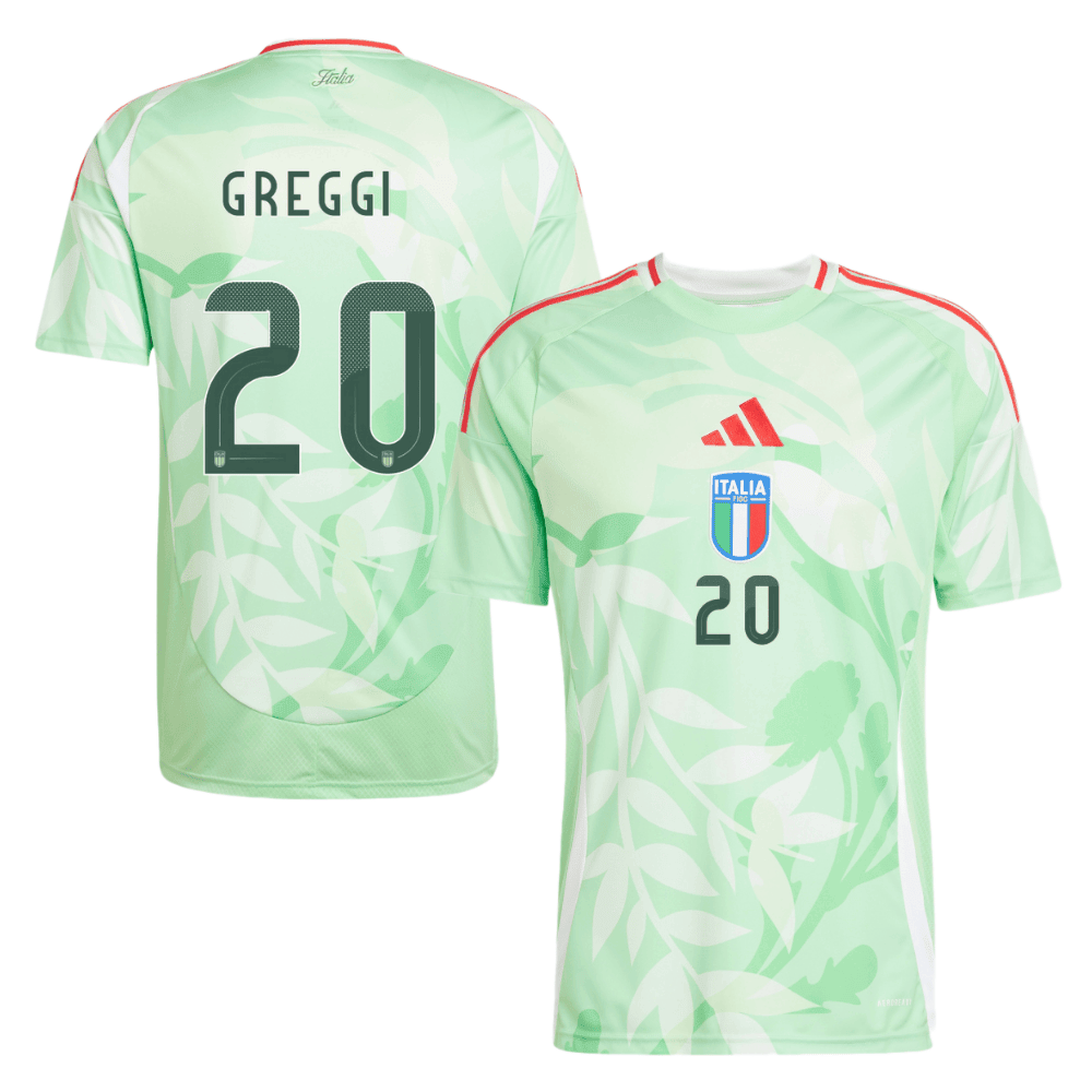 Giada Greggi 20 Italy Women's National Team 2025/26 Away Men Jersey - Green
