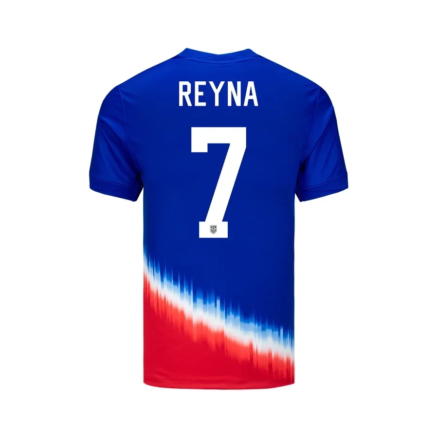 Gio Reyna 7 USMNT 2024 American YOUTH Icon Away Stadium Jersey - Blue