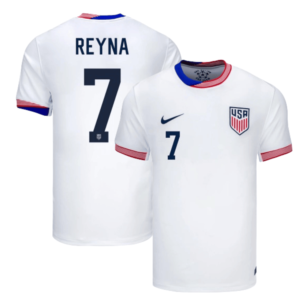 Giovanni Reyna 7 USMNT 2024 American Classic Home Stadium Men Jersey - White
