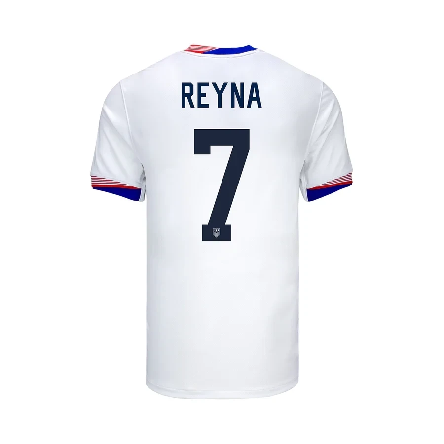Giovanni Reyna 7 USMNT 2024 American YOUTH Classic Home Stadium Jersey - White