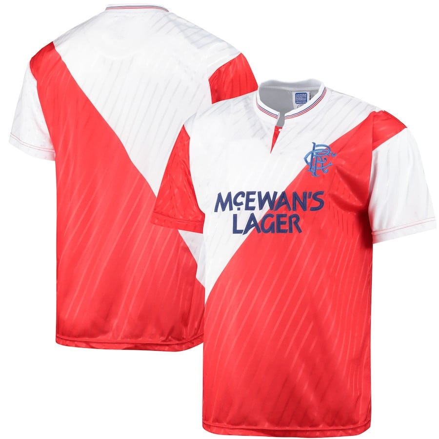 Glasgow Rangers 1988 Away Retro Jersey - Men, Red