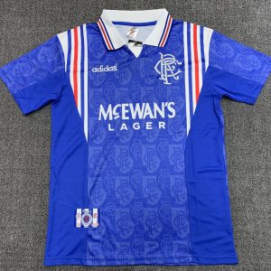 Glasgow Rangers 1996/97 Home Retro Men Jersey - Blue
