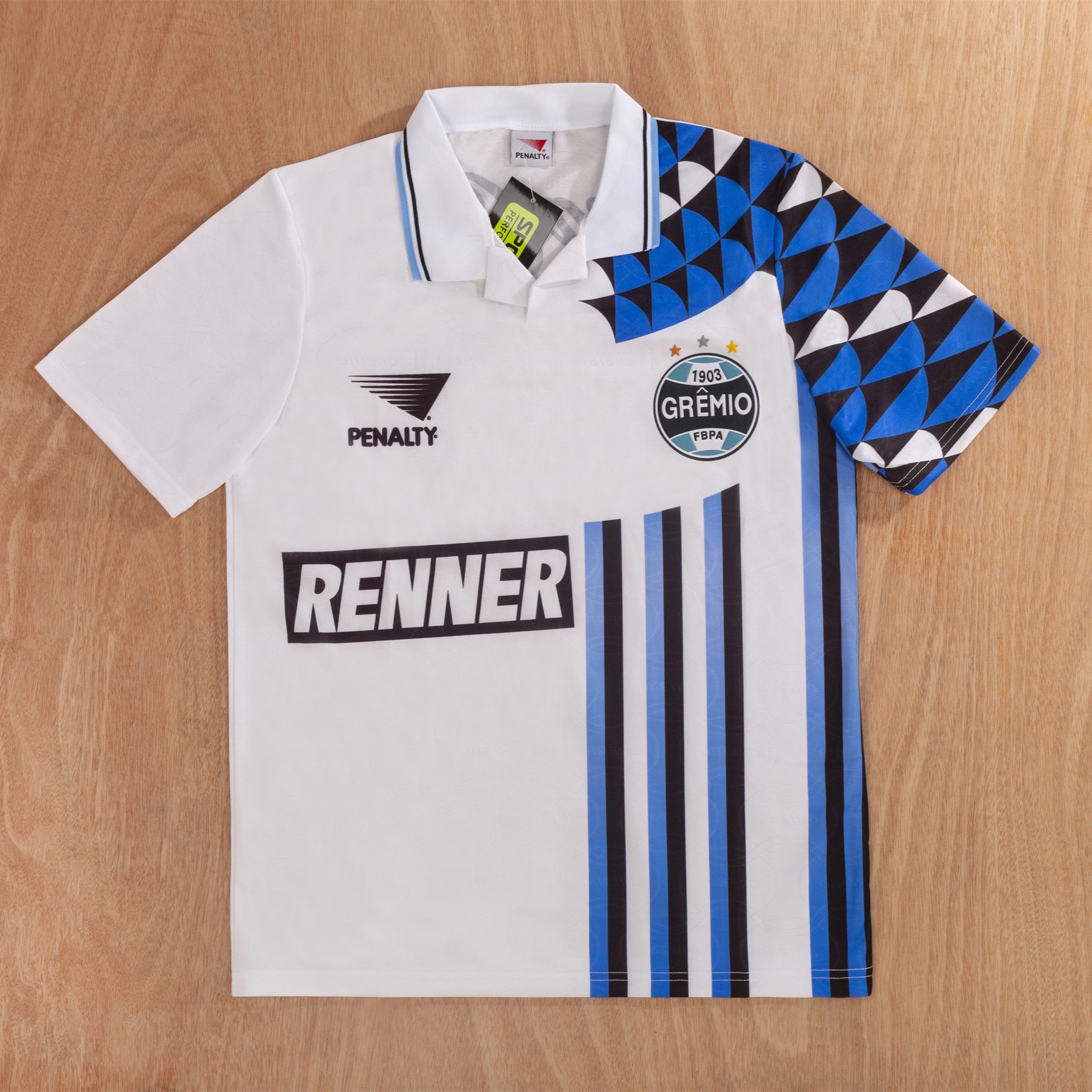 Grêmio FBPA 1994/95 Away Retro Men Jersey - White