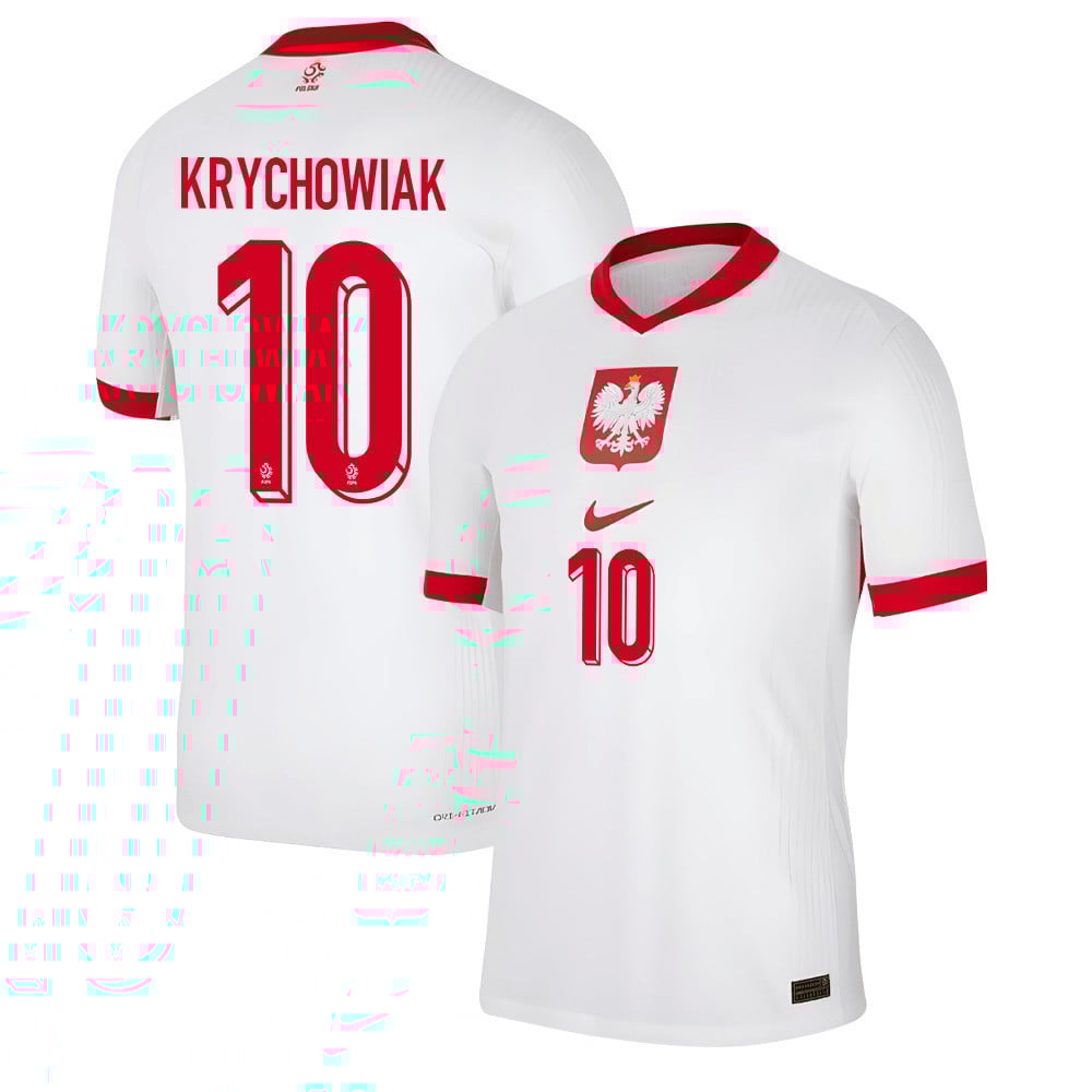 Grzegorz Krychowiak 10 Poland National Team 2024/25 Home Men Jersey - White