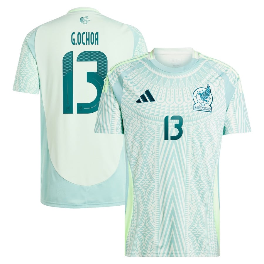 Guillermo Ochoa 13 Mexico National Team 2024 Away Men Jersey - Green