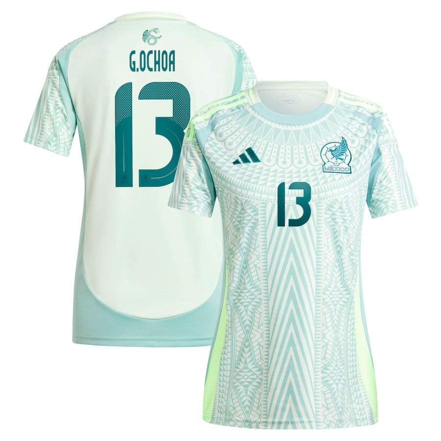 Guillermo Ochoa 13 Mexico National Team 2024 Away Women Jersey - Green