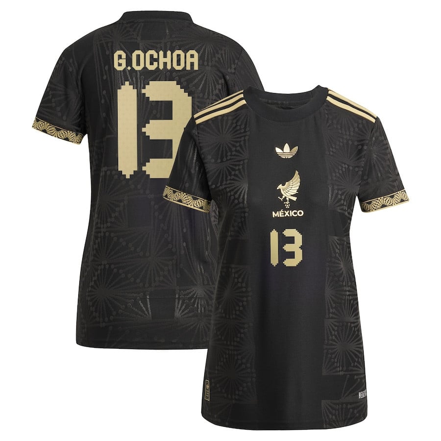 Guillermo Ochoa 13 Mexico National Team Women's 2025 Third Jersey - Black