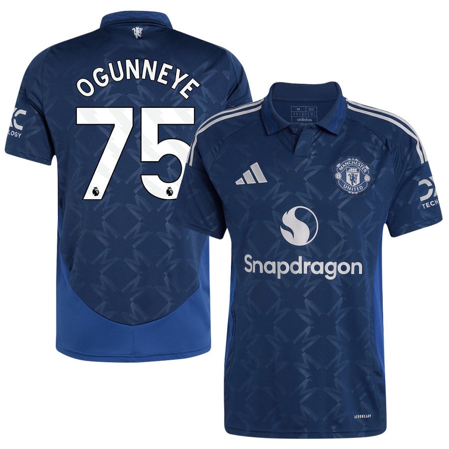 Habeeb Ogunneye 75 Manchester United 2024/25 Away Jersey - Men, Blue